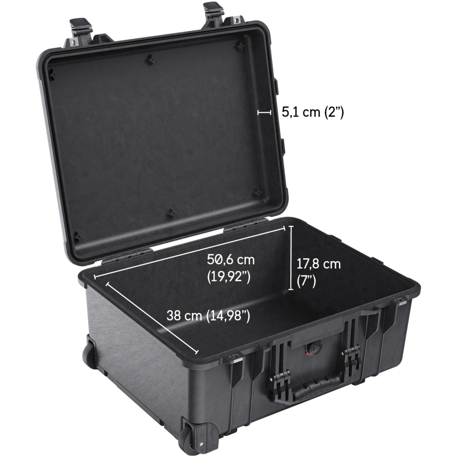 Peli Protector Schutzkoffer 1560 mit Einteilungssystem 1565