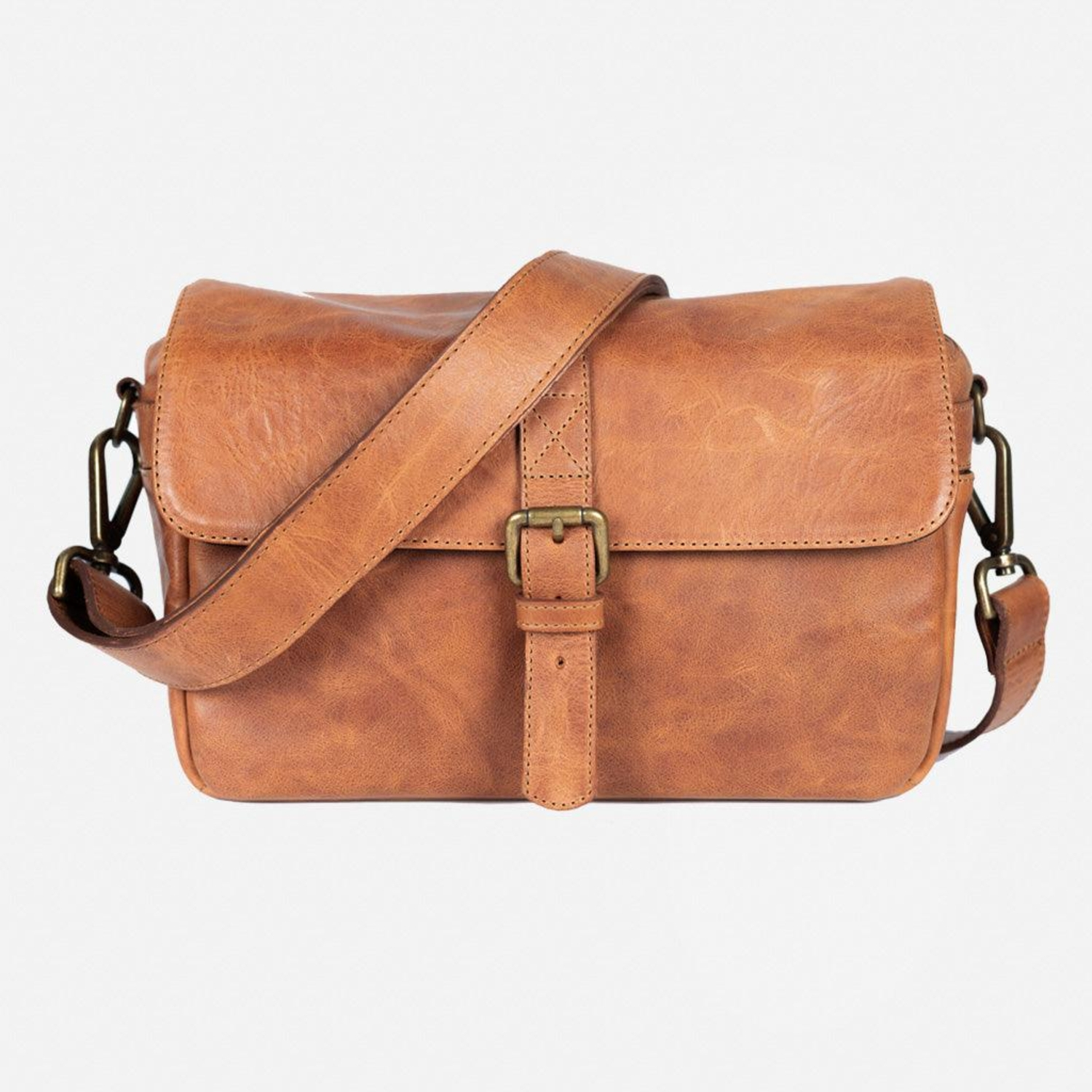 Bronkey Paris Leder Camera Bag Tanned
