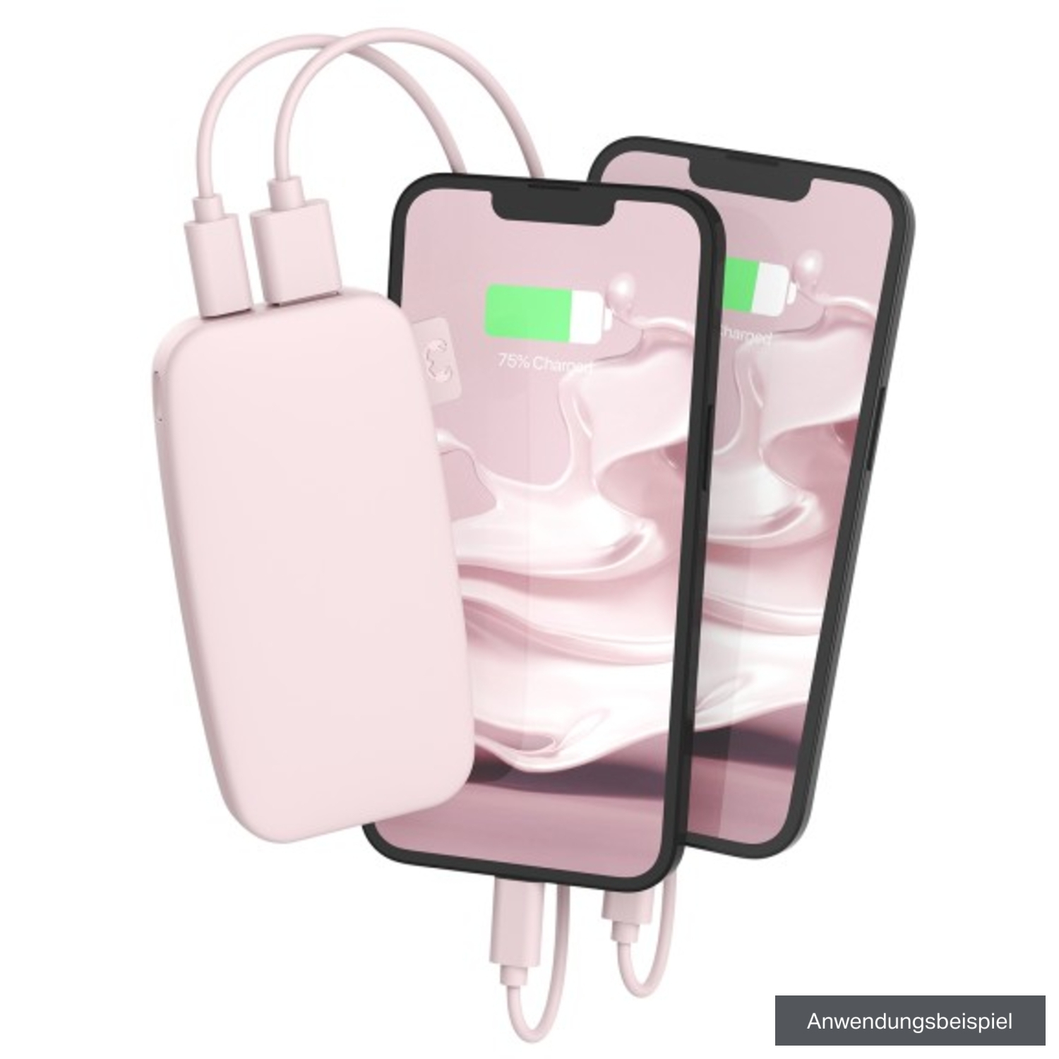 Fresh'n Rebel Powerbank 6000mAh mit USB-C Smokey Pink