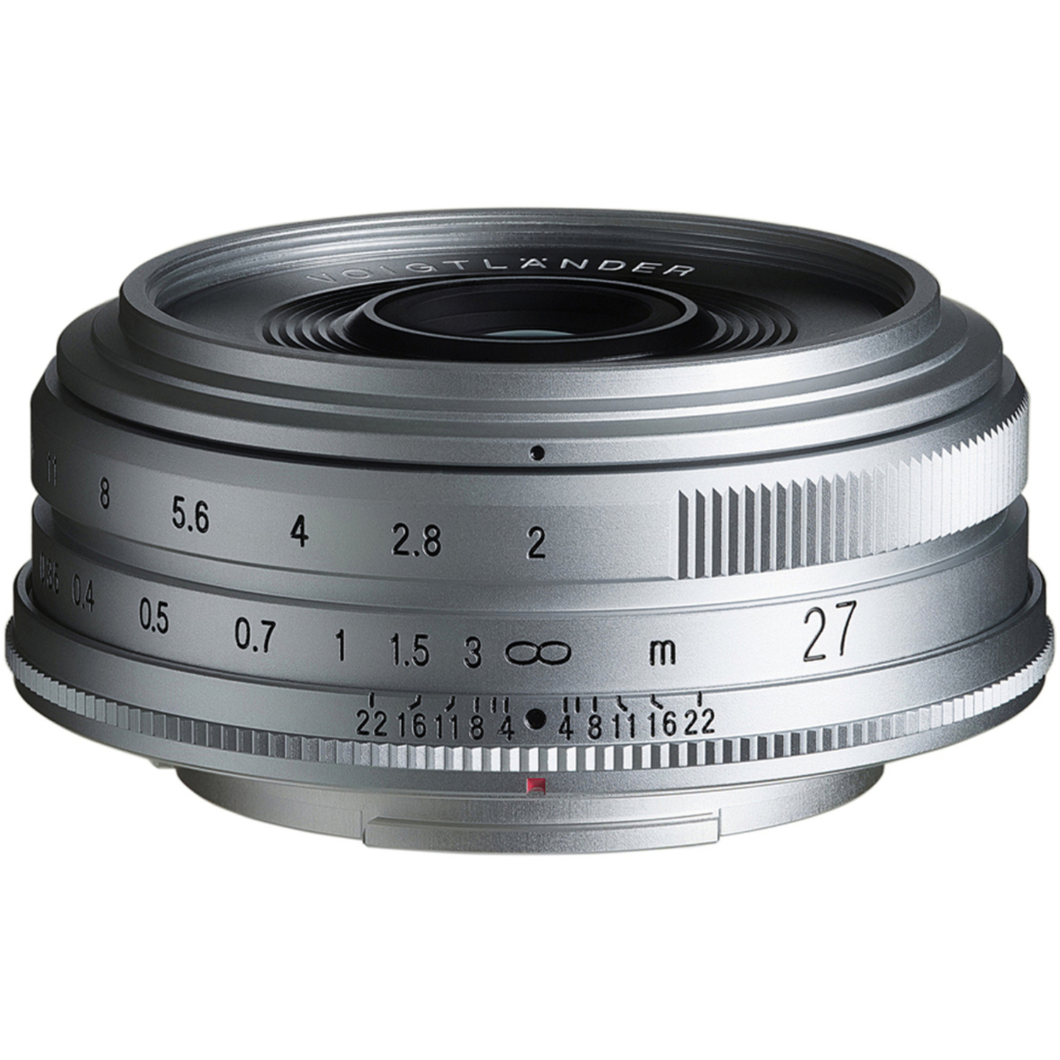 Voigtländer 27mm F2 Ultron für Fujifilm X-Mount silber