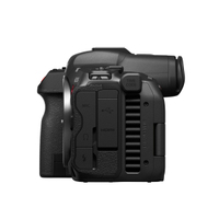 Canon EOS R5 C mit Tascam CA-XLR2d-C XLR-Mikrofonadapter