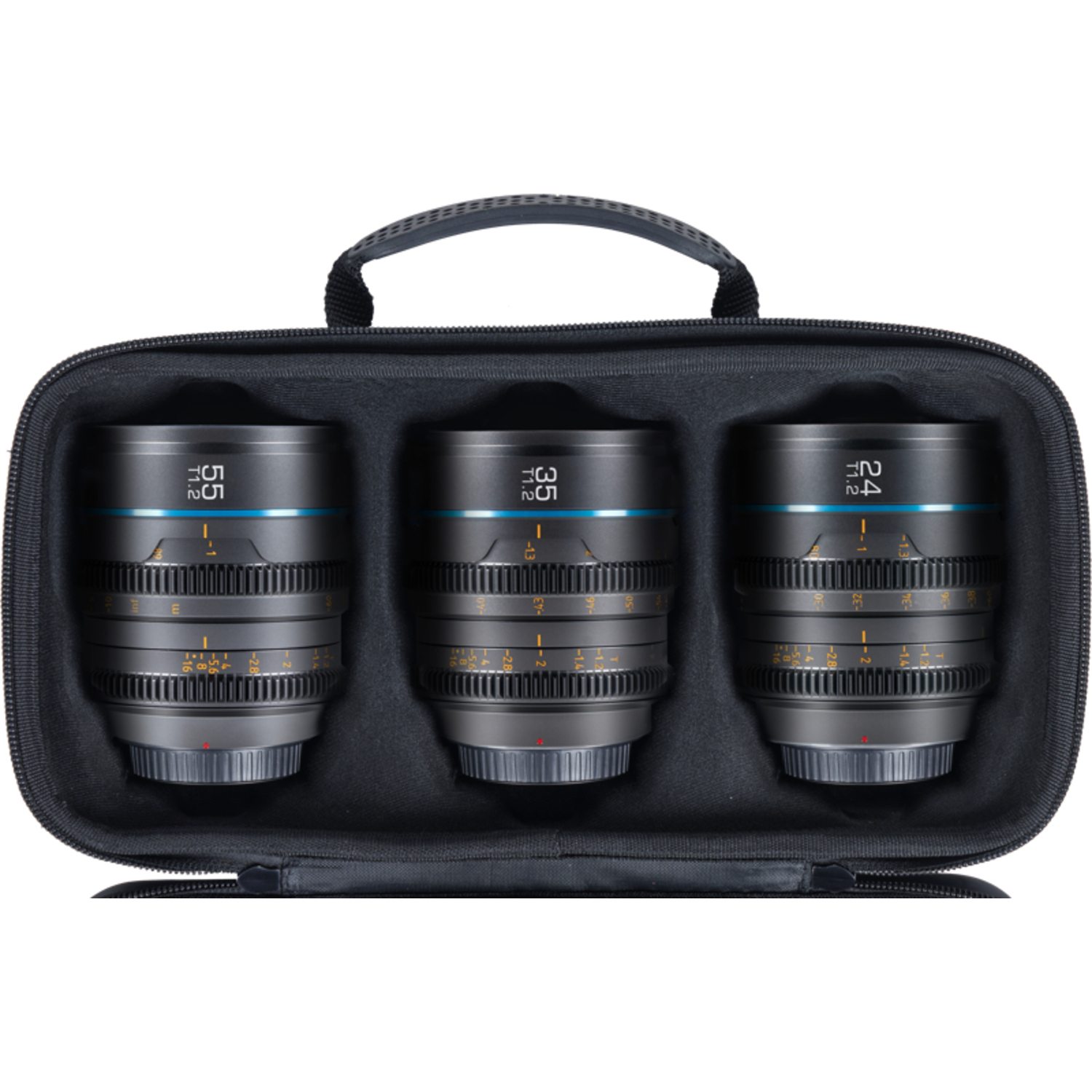 Sirui Night Walker 24mm, 35mm und 55mm T1.2 S35 für Sony E-Mount Kit grau