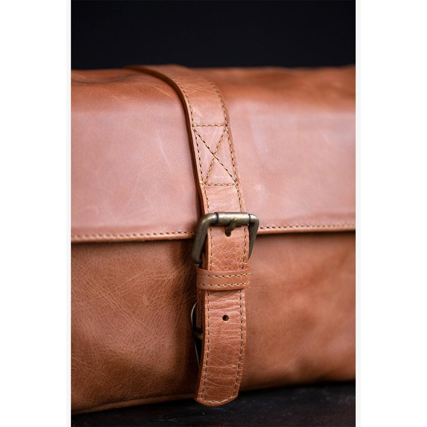 Bronkey Paris Leder Camera Bag Tanned