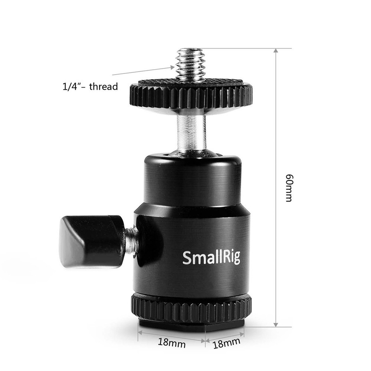 SmallRig 761 Blitzschuh-Befestigung mit 1/4" Schraube