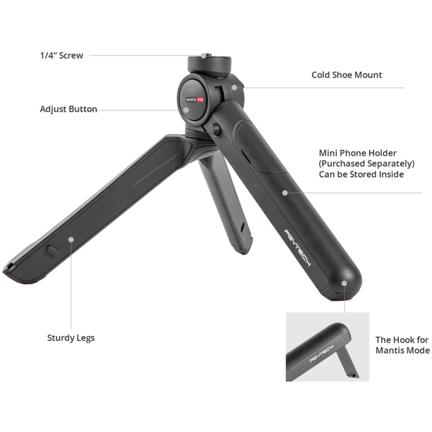 PGYTECH MantisPod 2.0 ohne Kugelkopf