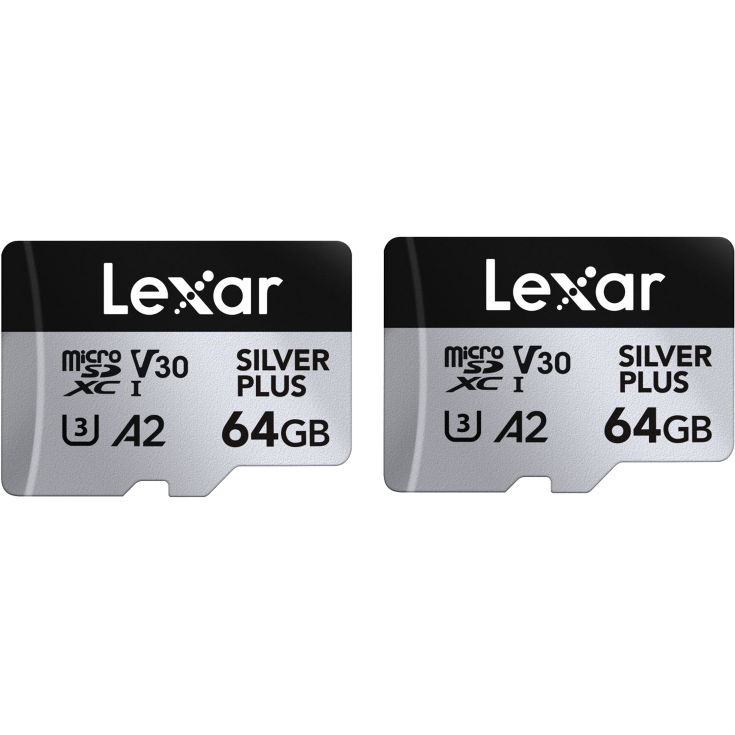Lexar SILVER Plus 64GB microSDXC UHS-1 2er Pack