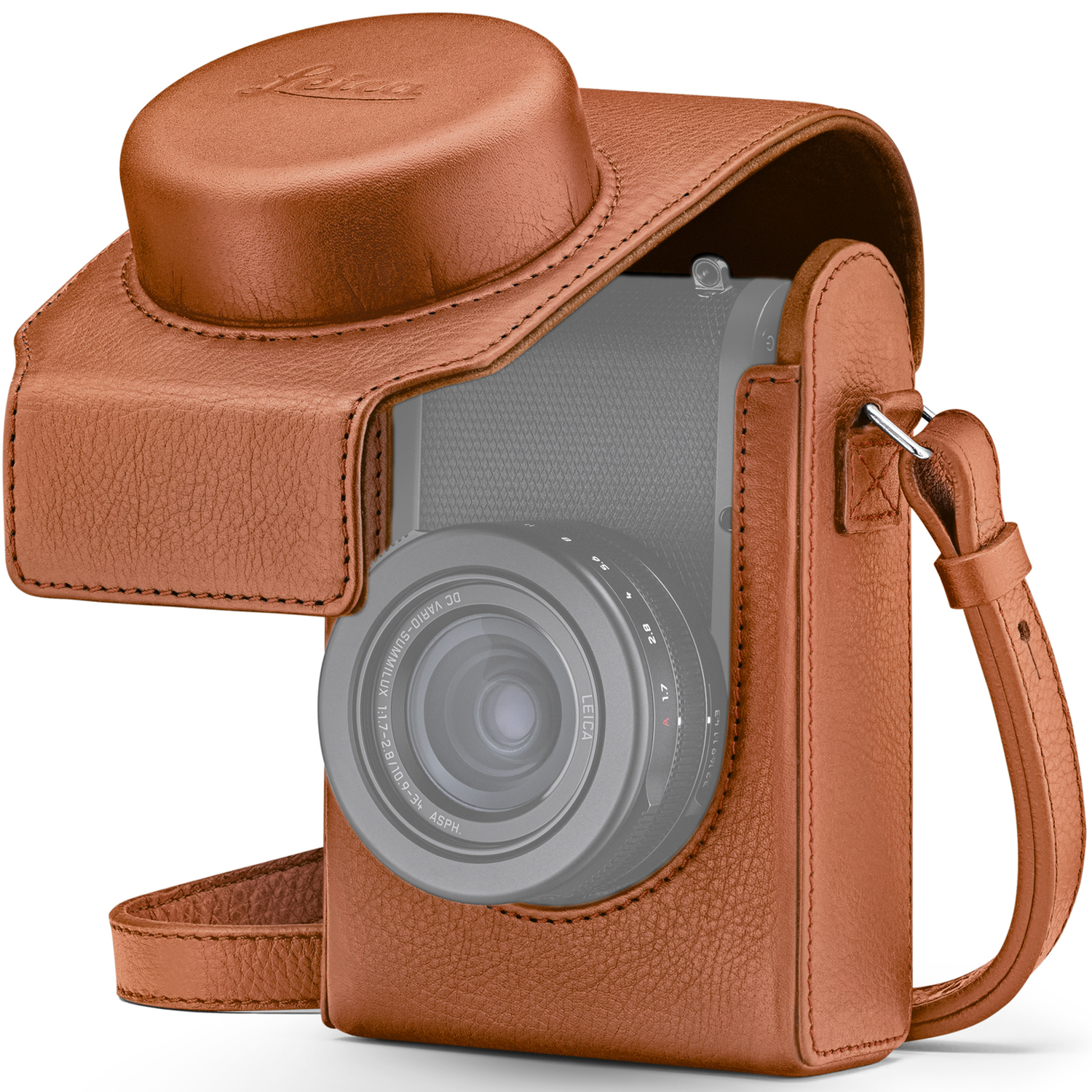 Leica Lederetui cognac für D-Lux 8