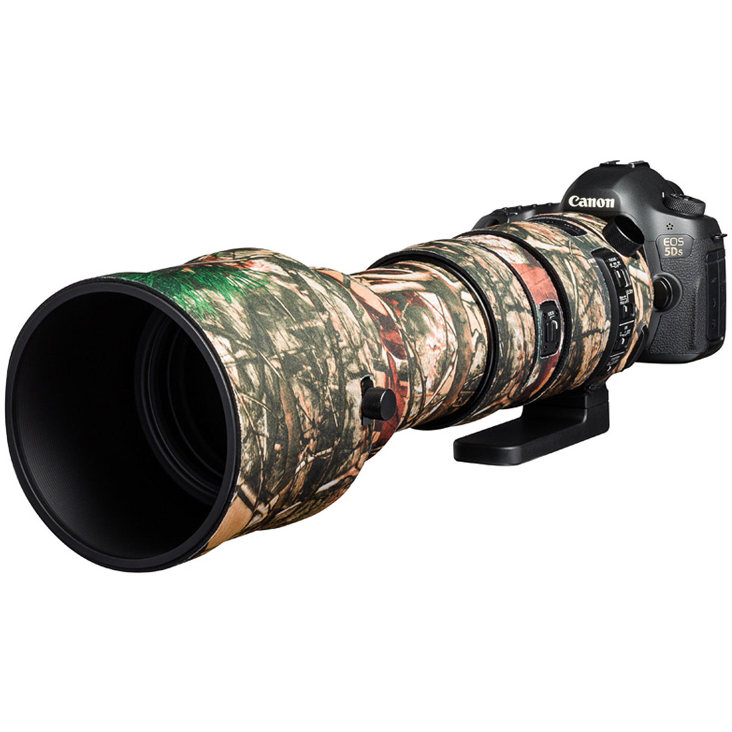 easyCover Lens Oak Objektivschutz für Sigma 150-600mm f/5-6.3 DG OS HSM Sport Wald Camouflage