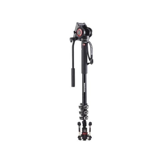 Manfrotto XPRO Videoeinbeinstativ mit MVH500AH und Fluid Base