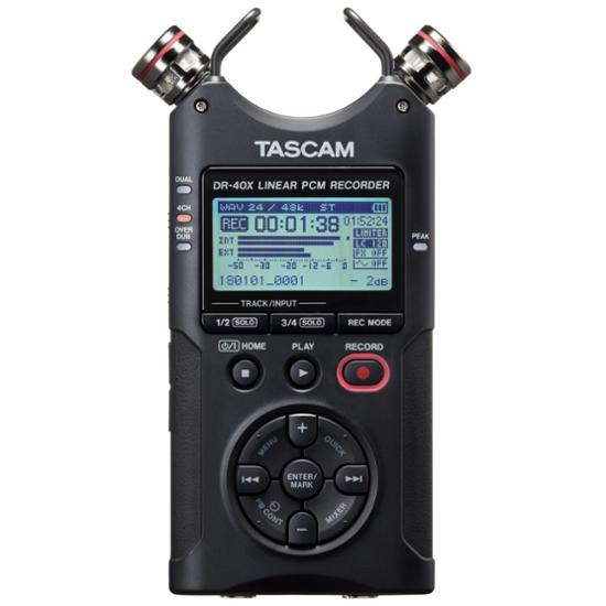 Tascam DR-40X - Tragbarer 4-Spur-Audiorecorder