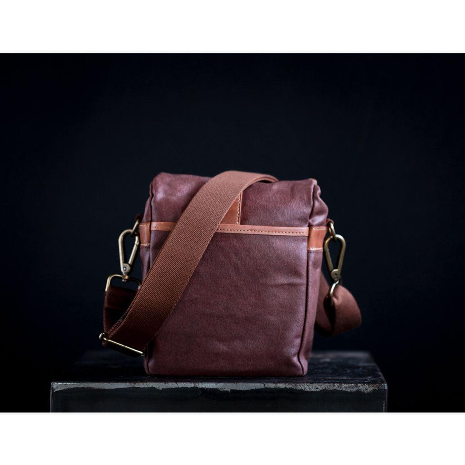 Bronkey Berlin Camera Bag Waxed Canvas Coffee