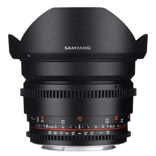 Samyang 16mm T2.2 VDSLR ED AS UMC CS II für Nikon F-Mount