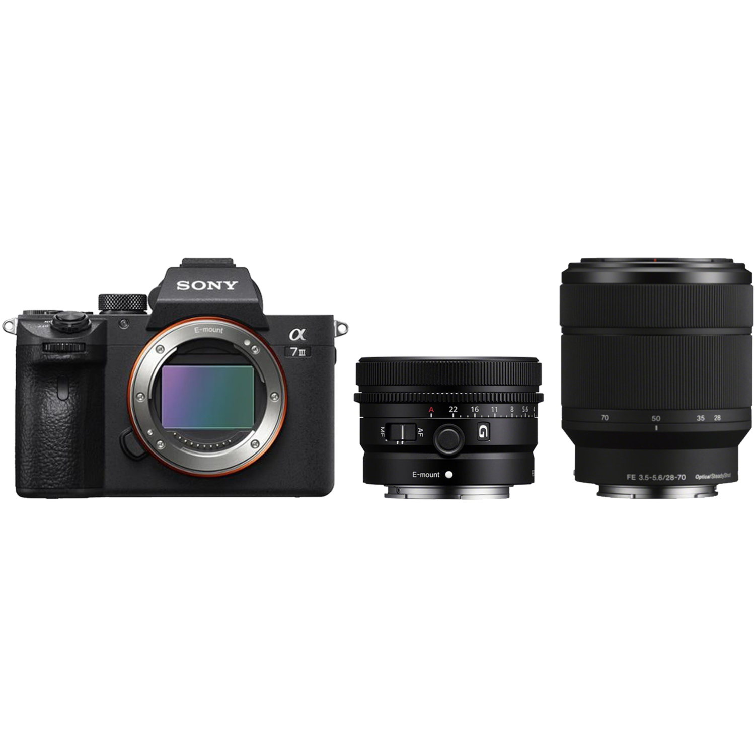 Sony Alpha 7 III mit FE 28-70mm F3.5-5.6 OSS und FE 24mm F2.8 G