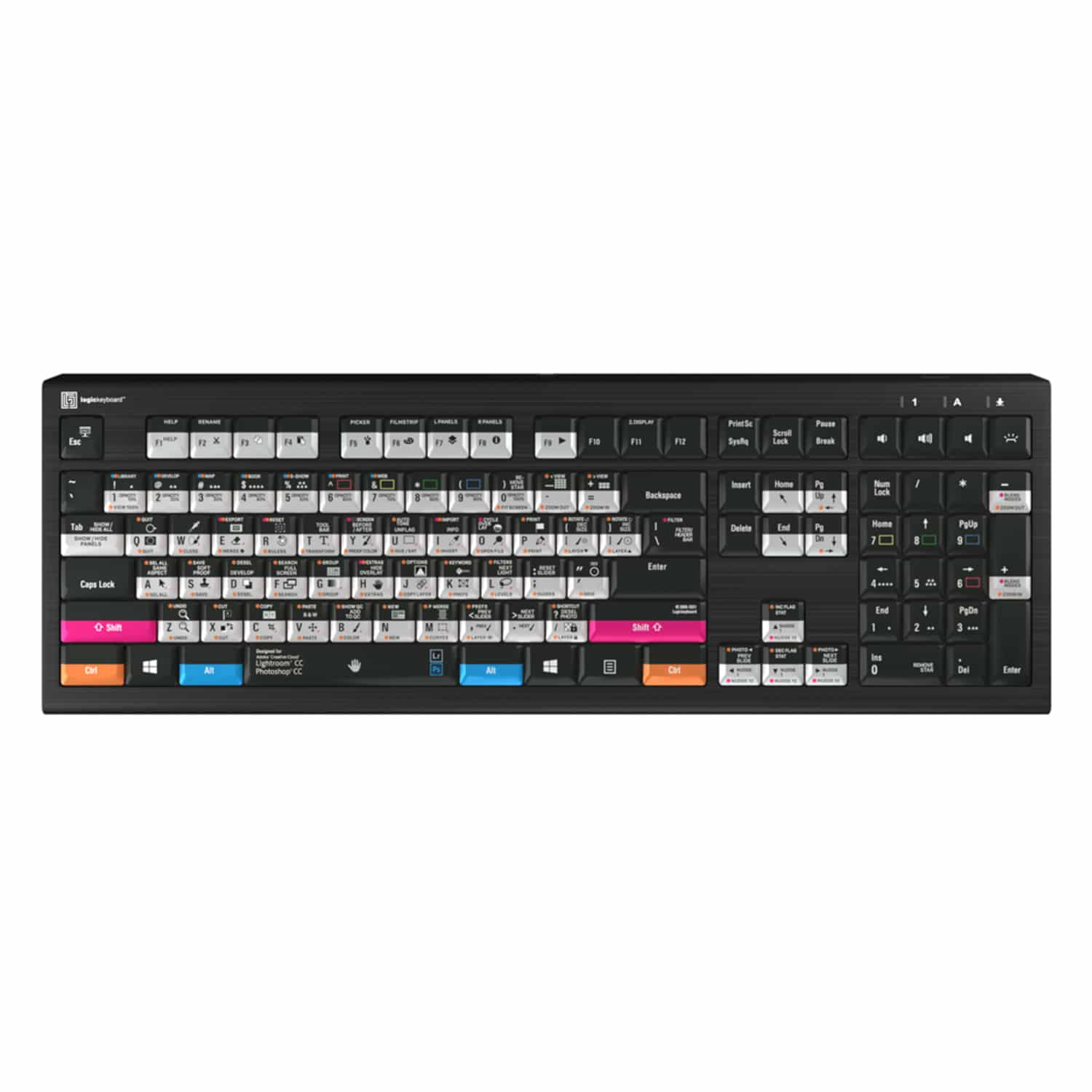 LogicKeyboard Adobe Photographer PC ASTRA 2 Backlit Keyboard DE