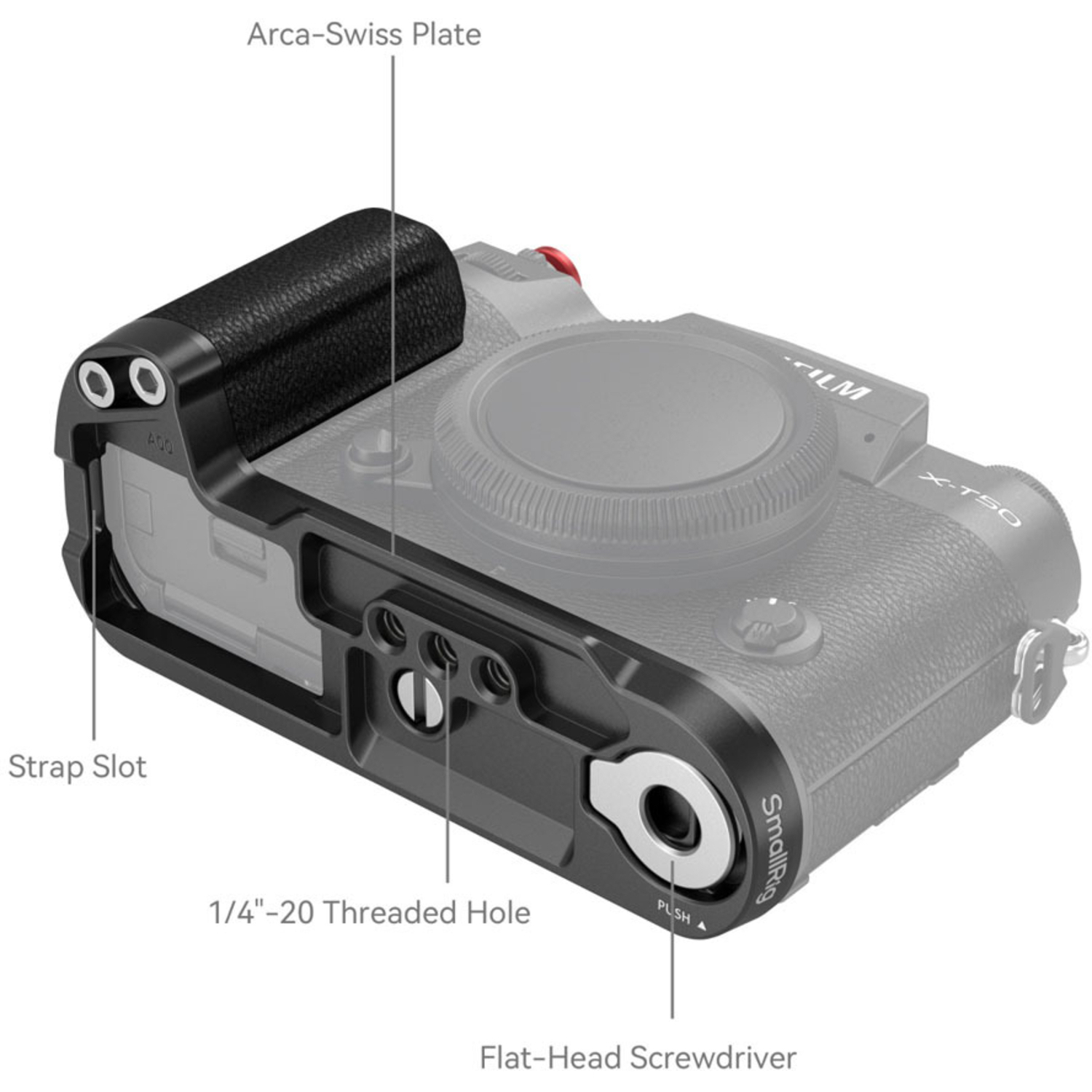 SmallRig Silicone L-Shape Handle 4783 schwarz für Fujifilm X-T50