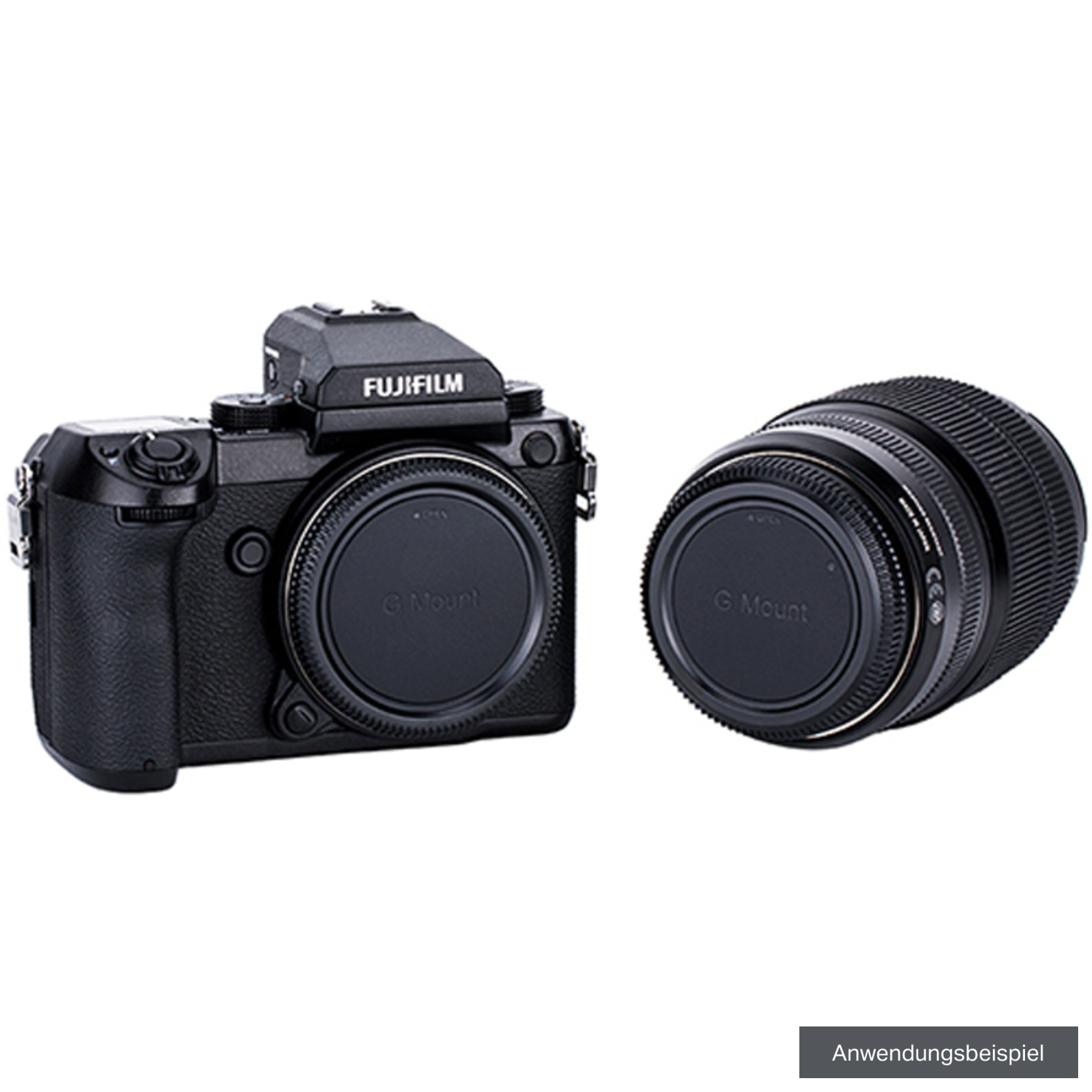 JJC Gehäusedeckel und Objektivrückdeckel für Fujifilm G-Mount 