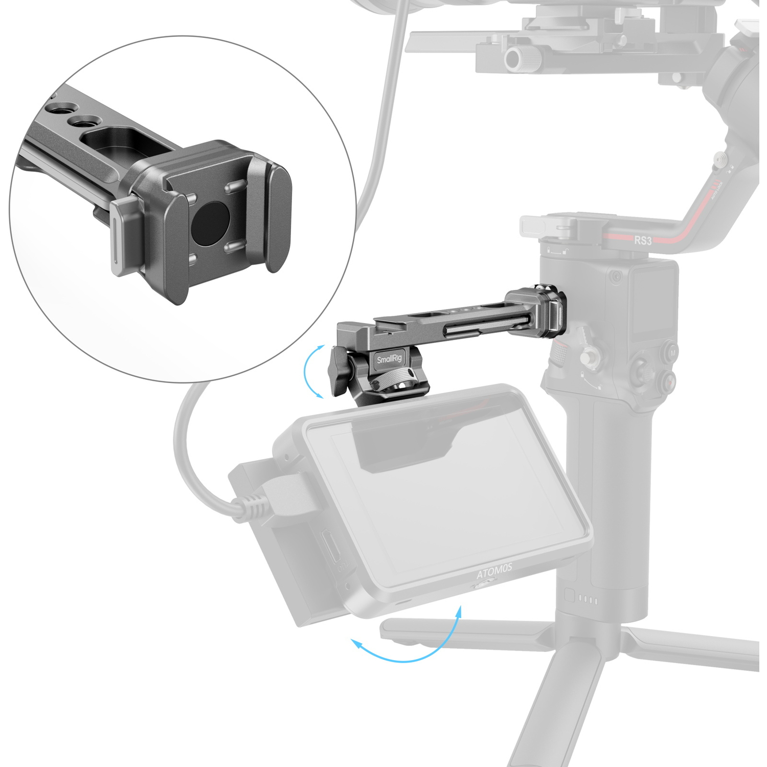 SmallRig Monitorhalterung HawkLock H21 4637 für DJI Gimbals