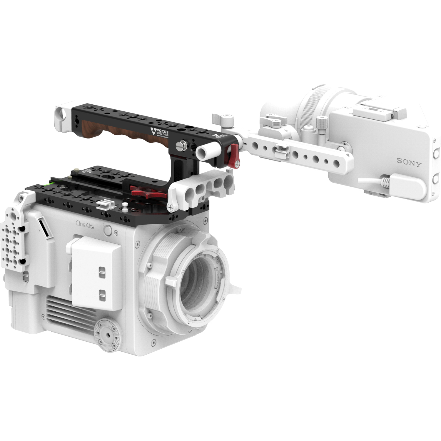 Vocas Schiebe-Top Handle-Kit für Sony Burano