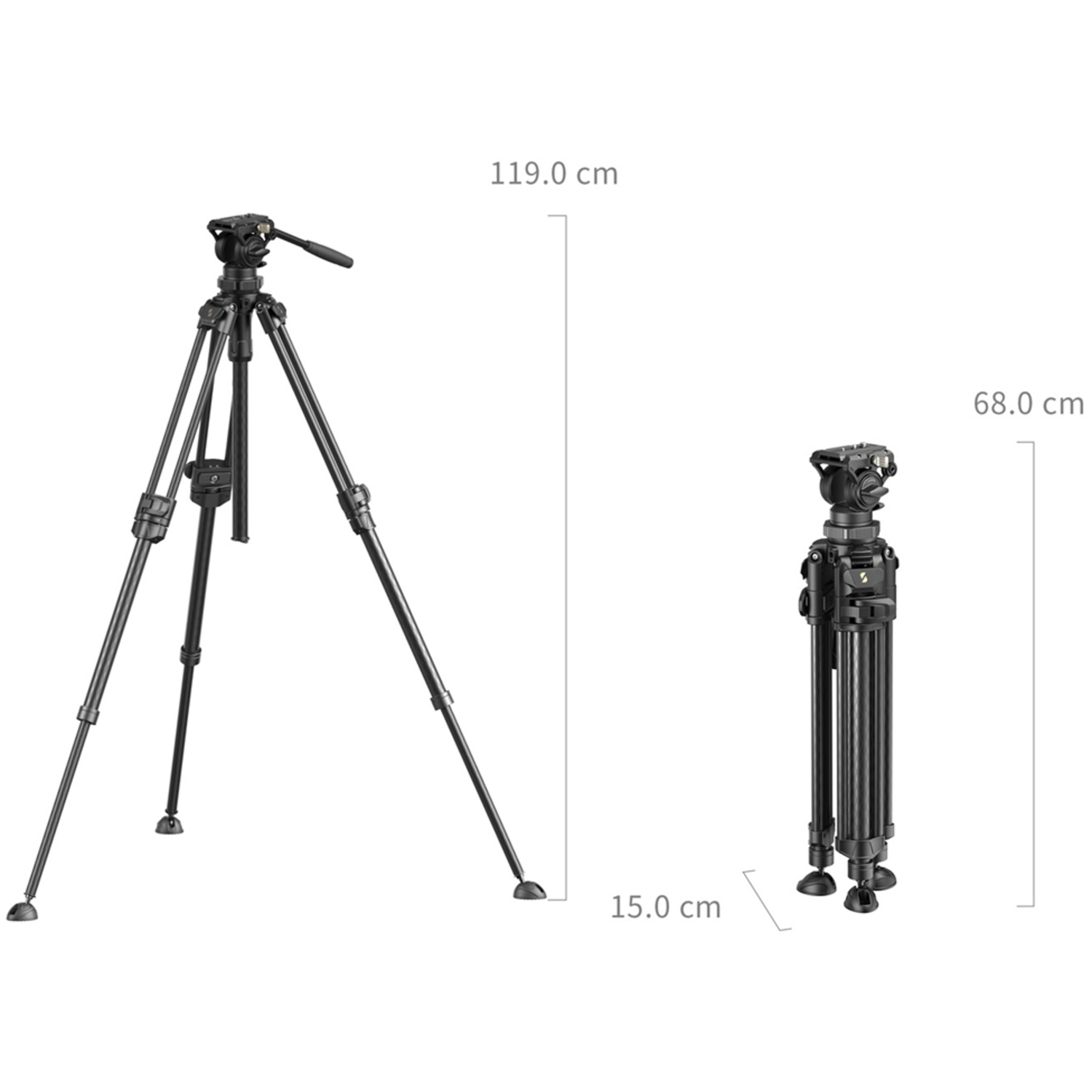 SmallRig Stativ Kit AD-50 Pro Carbon