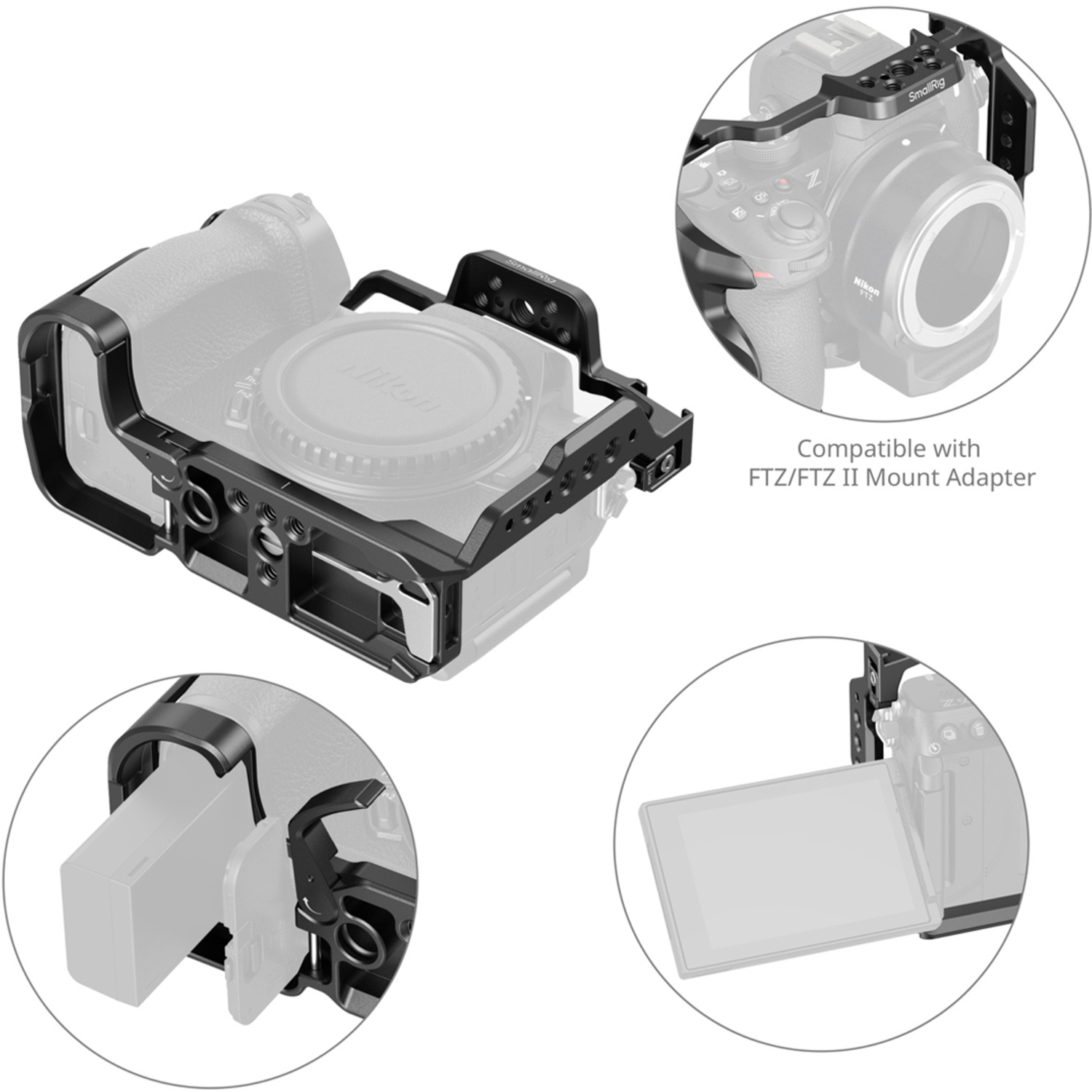 SmallRig Cage 4980B für Nikon Z50 II