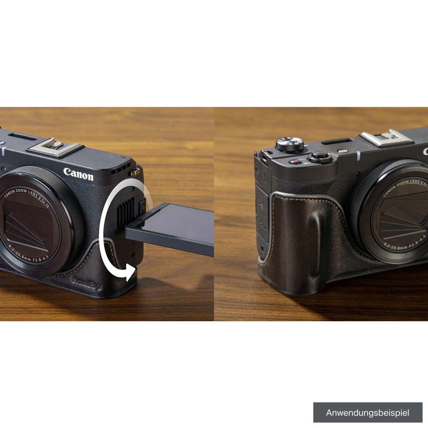 SmallRig Halbtaschen-Kit 5386 schwarz für Canon PowerShot V1