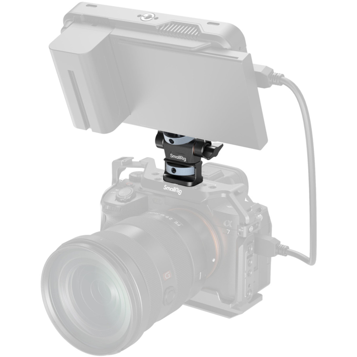 SmallRig Schwenk- und neigbare Monitorhalterung mit 1/4"-20 Schrauben 4886