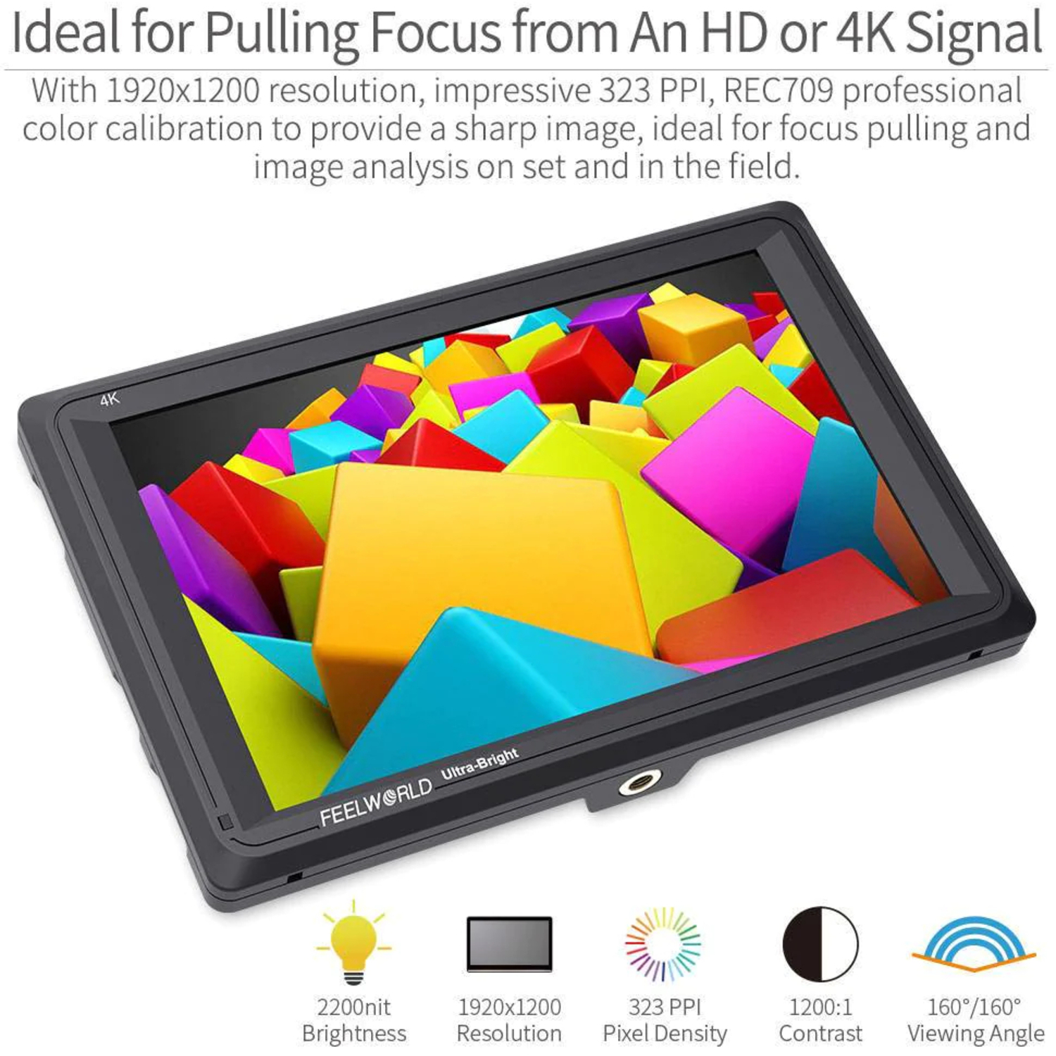 Feelworld FW279 7 Zoll Ultra Bright Fieldmonitor 4K HDMI