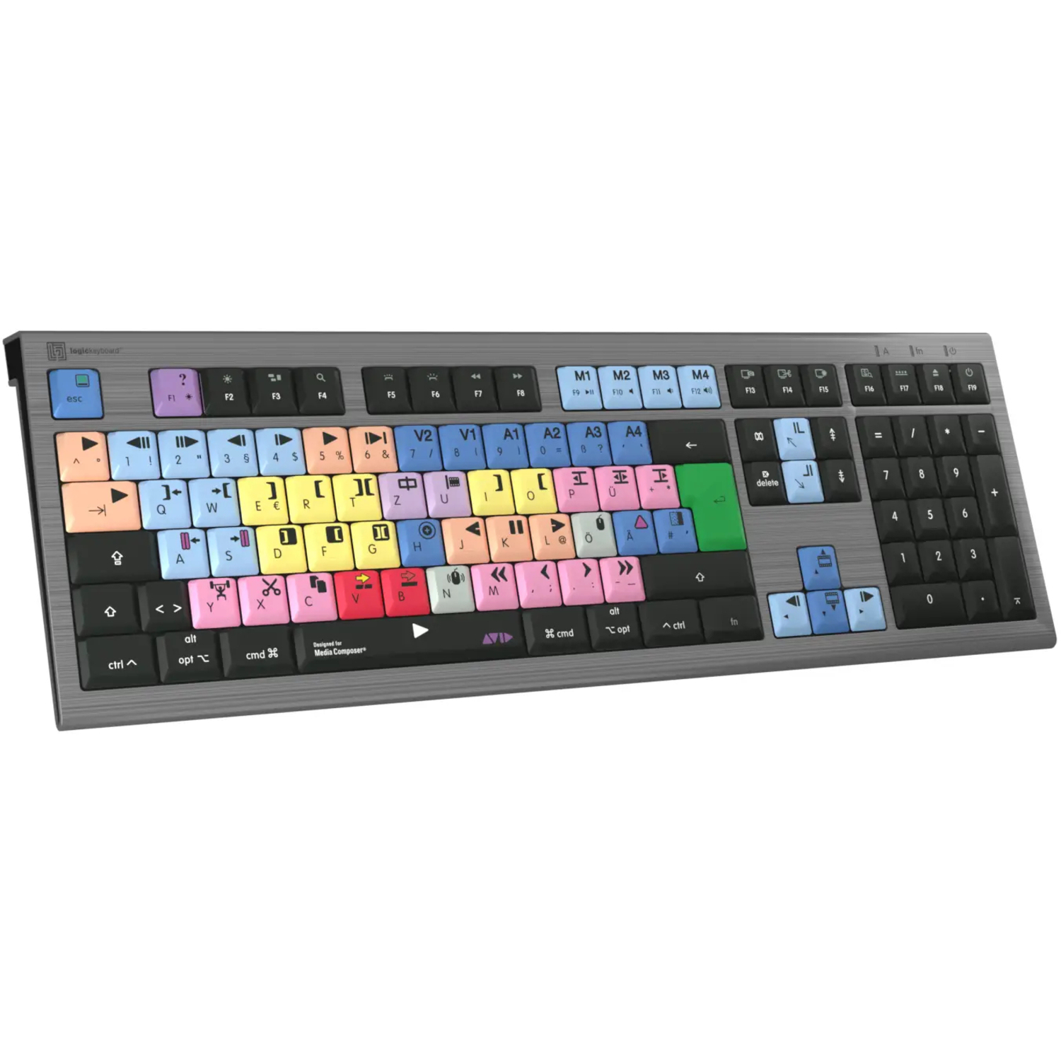 LogicKeyboard Media Composer Mac ASTRA 2 Backlit Keyboard DE