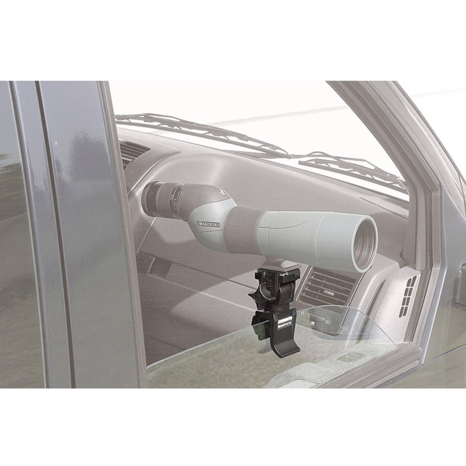 Manfrotto Autoscheibenklemme 3/8" mit 234RC Einbeinstativ-Kopf 