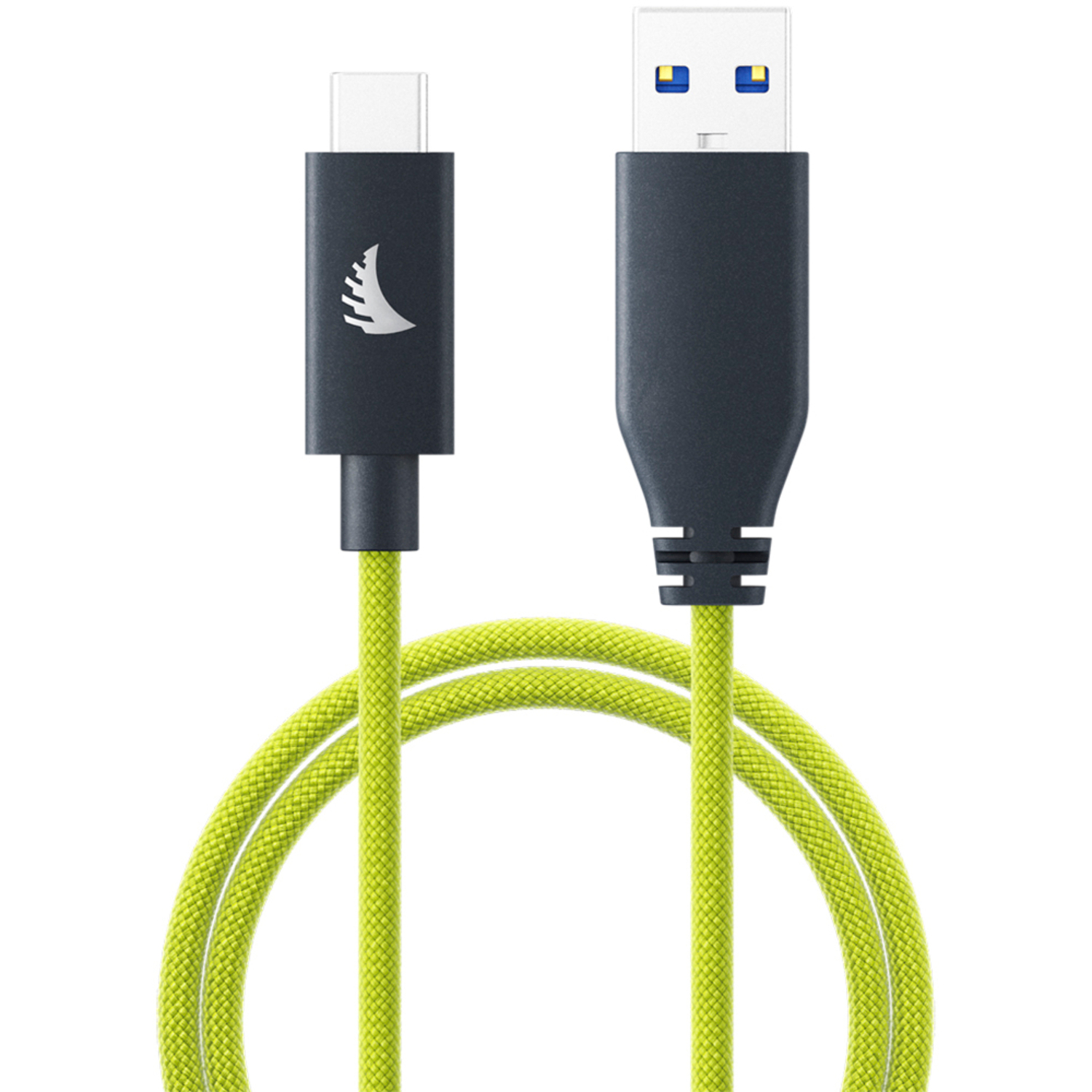 Angelbird Solid Flex USB-A zu USB-C 3.2 Kabel 32cm lime