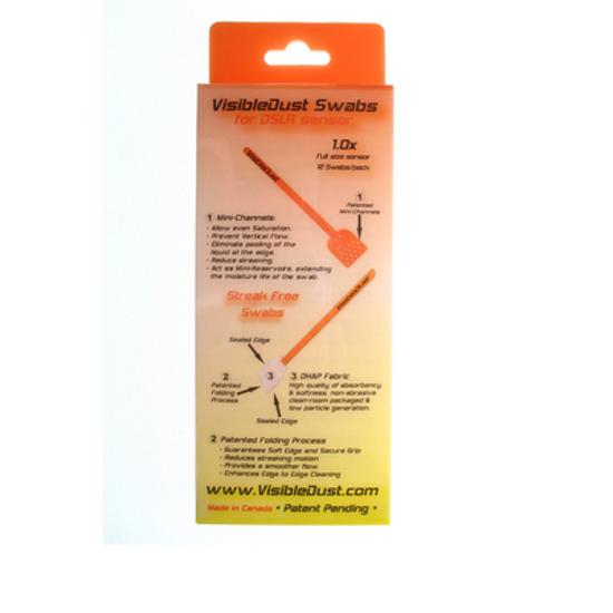 VisibleDust 72003 Super Soft Swabs Orange 1.3x 12 Stück