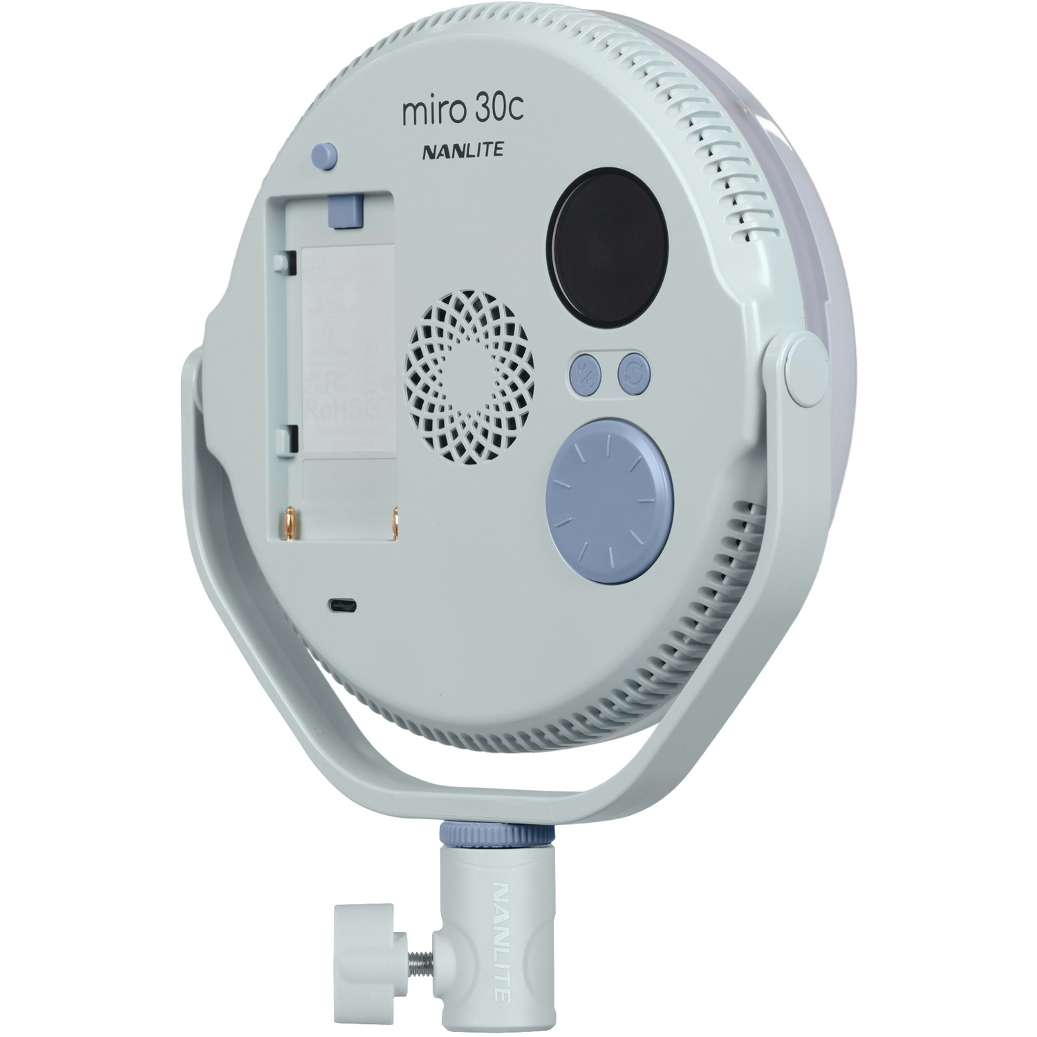 Nanlite Full-Color Multifunktions-Flächenleuchte miro 30c mintblau