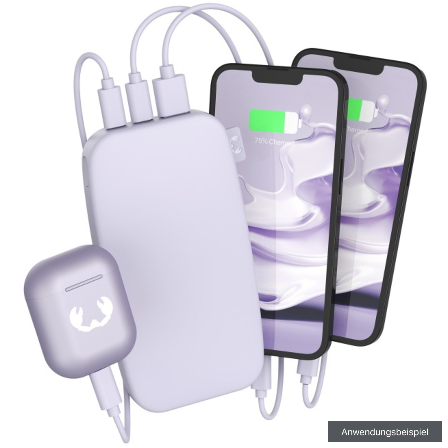 Fresh'n Rebel Powerbank 18000mAh mit USB-C Dreamy Lilac