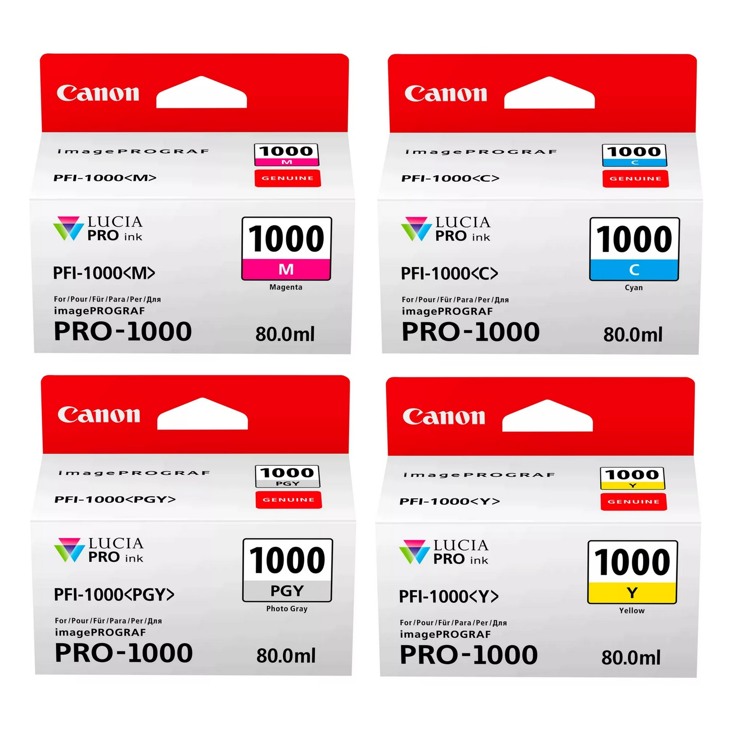 Canon Tintensatz: 12 Farben für PRO-1000