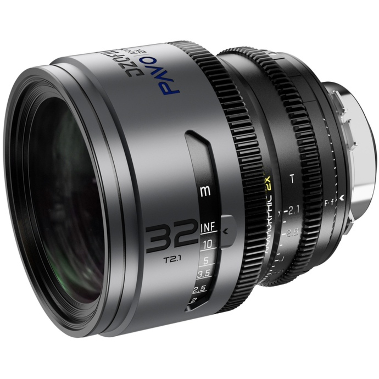 DZOFILM PAVO 2X ANAMORPHIC 32mm T2.1 Blue Coating Metric für PL/EF-Mount