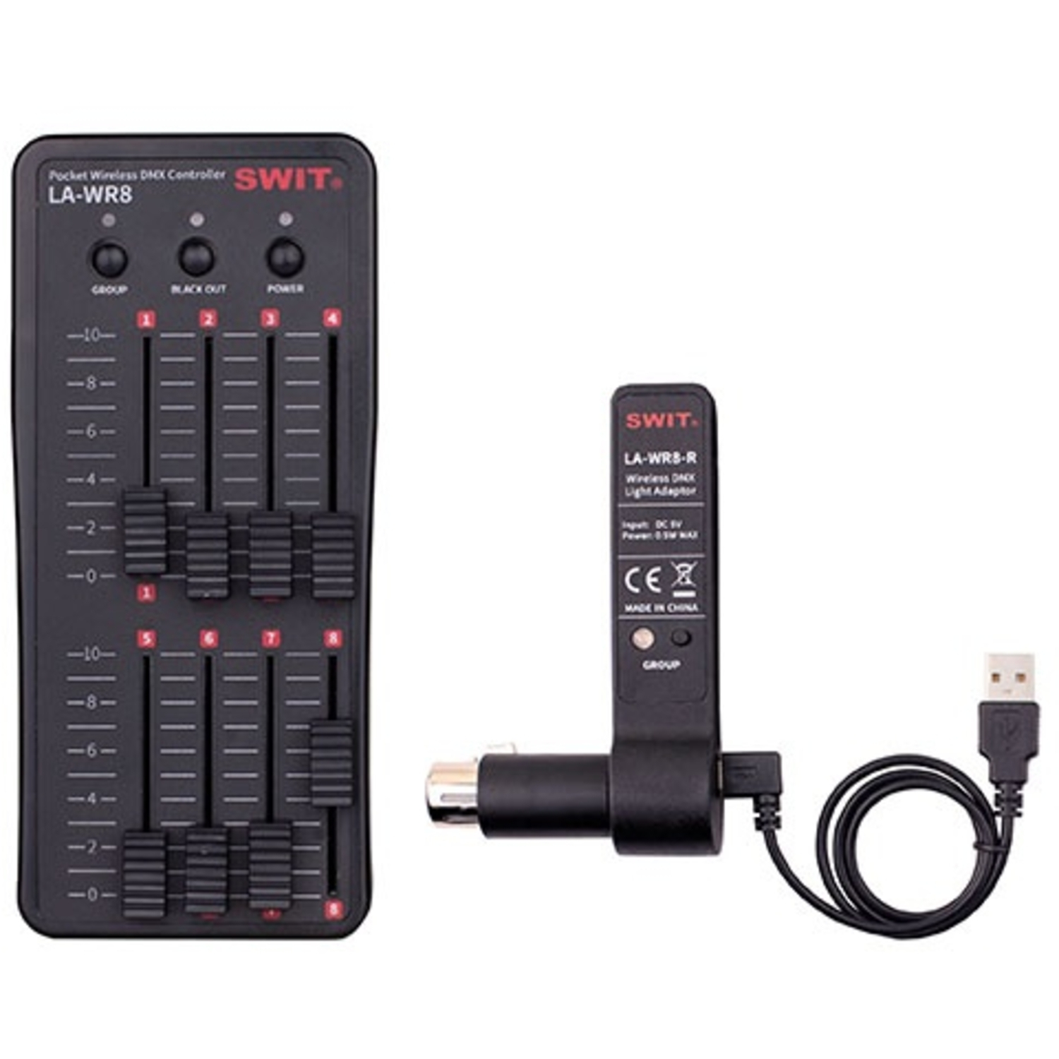 LA-WR8 Rx Pocket Size Portable DMX Receiver