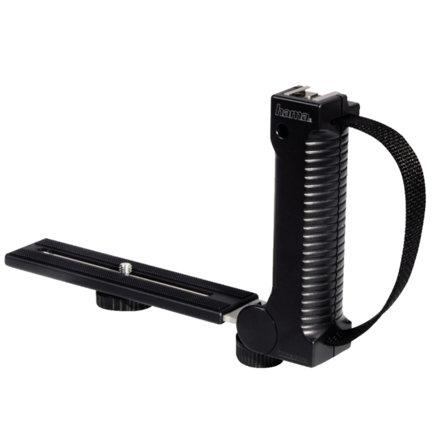 Hama Blitzschiene, 90°, klappbar, Schwarz