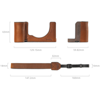 SmallRig Halbledertasche mit Handschlaufe 5015 braun für Sony Alpha 7C II und Alpha 7CR