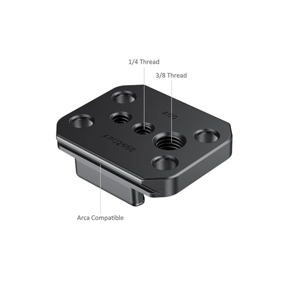 SmallRig APU2668 Buckle Adapter mit Arca Schnellwechselplatte für GoPro Kameras