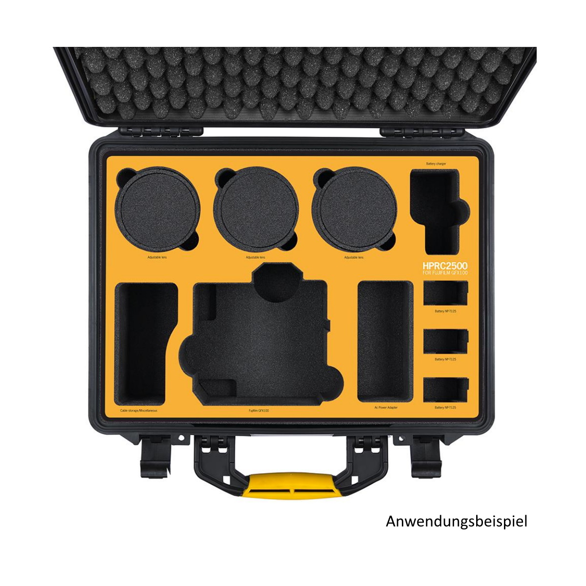 HPRC Schaumstoffeinlage-Set für Fujifilm GX100 für HPRC2500 Koffer