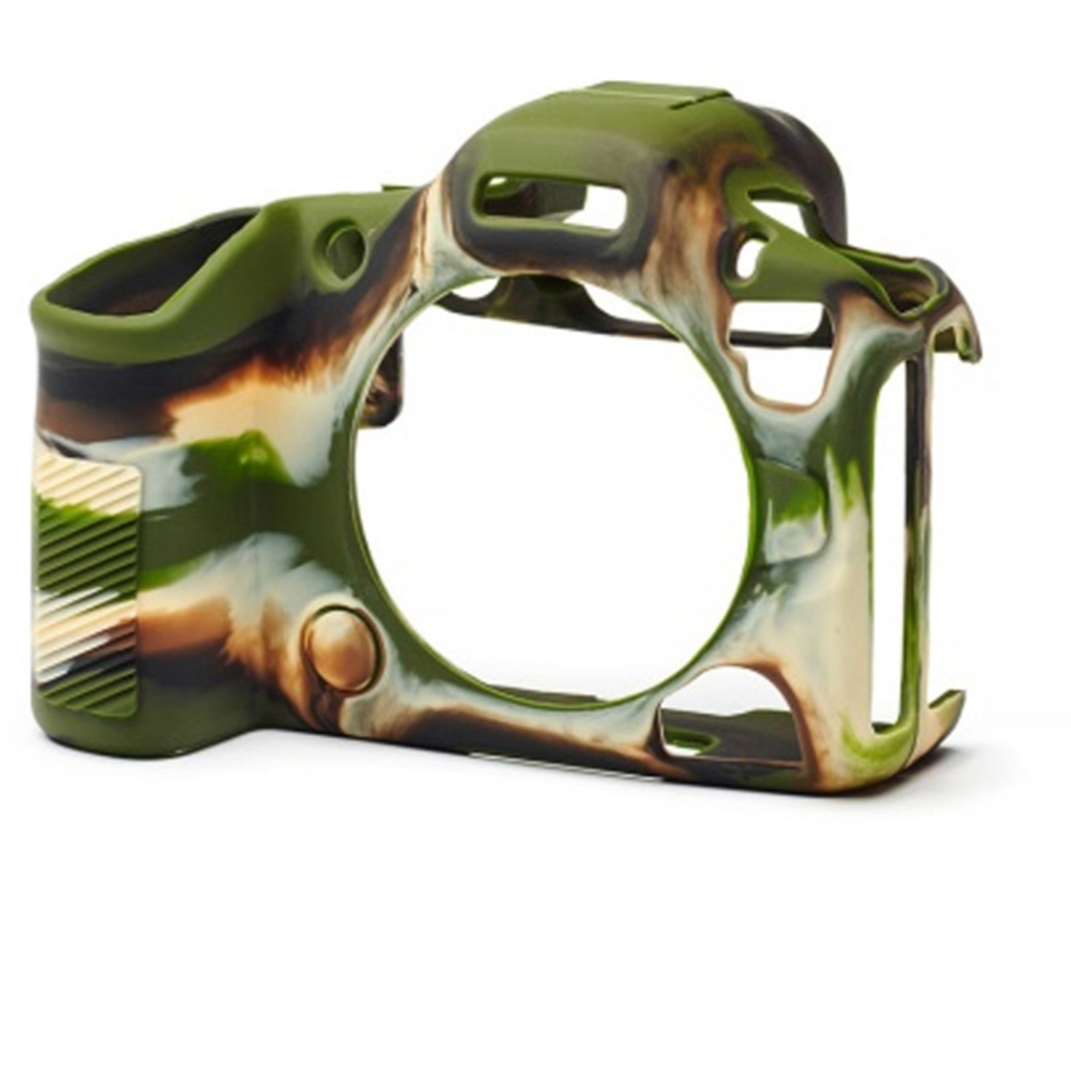 easyCover Silikon-Schutzhülle für Canon R5 II Camouflage