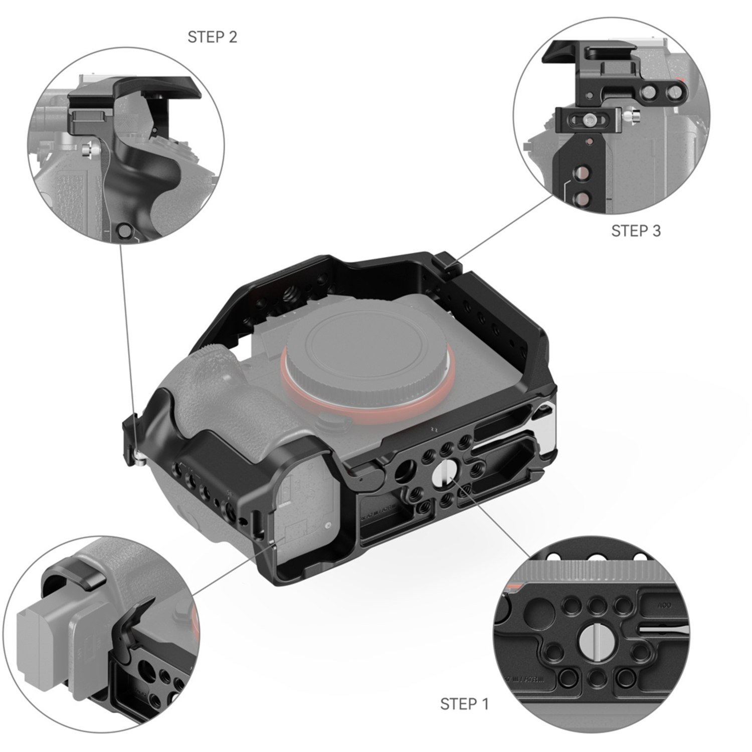 SmallRig Cage 2087D für Sony Alpha 7 III, 7R III und 7 III A