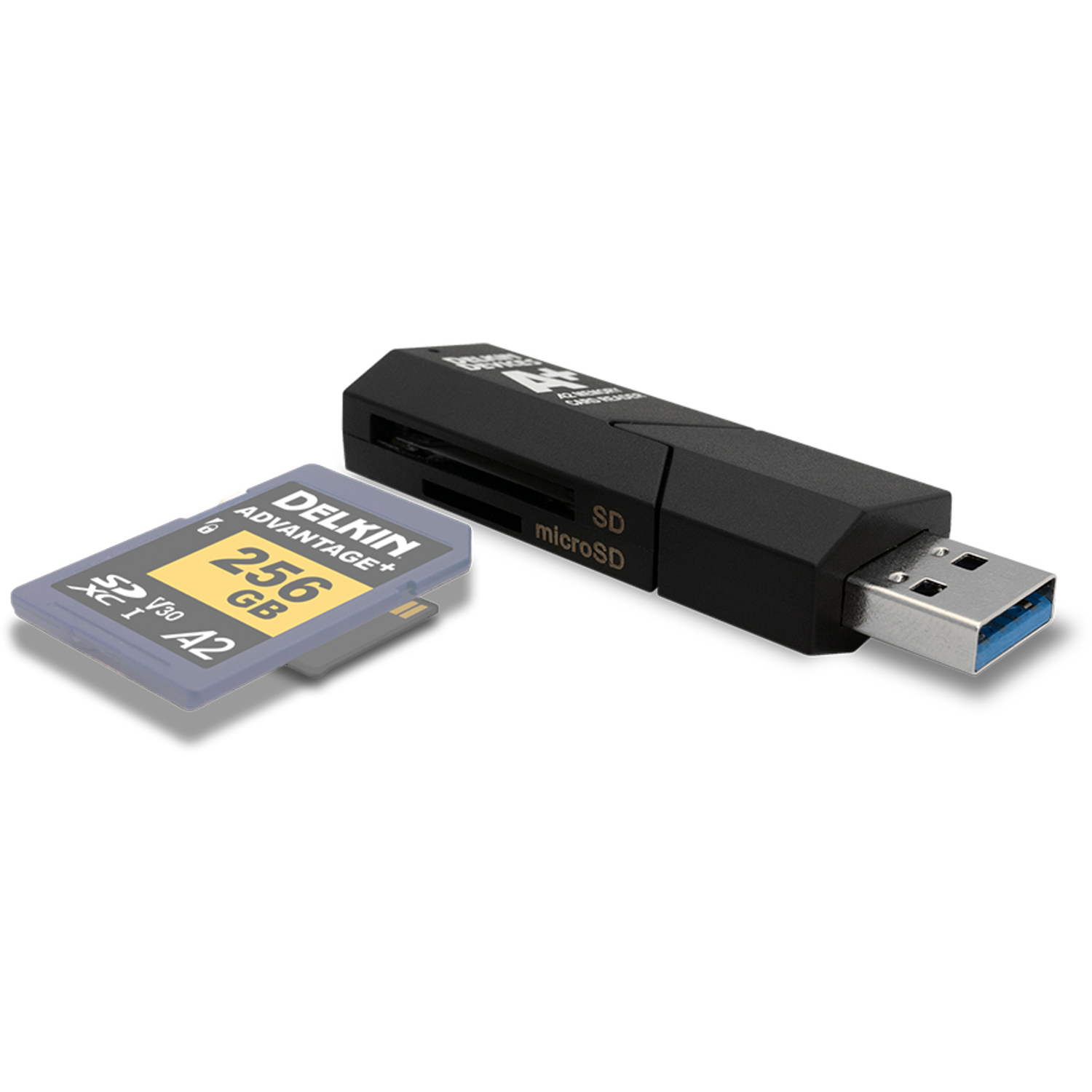 Delkin Devices USB 3.1 SD und microSD A2 Speicherkartenleser