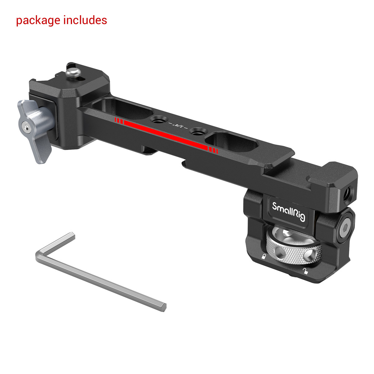 SmallRig 3026 Monitor Mount mit NATO-Klammer für DJI RS 2 / RSC 2 / RS 3 / RS 3 Pro 