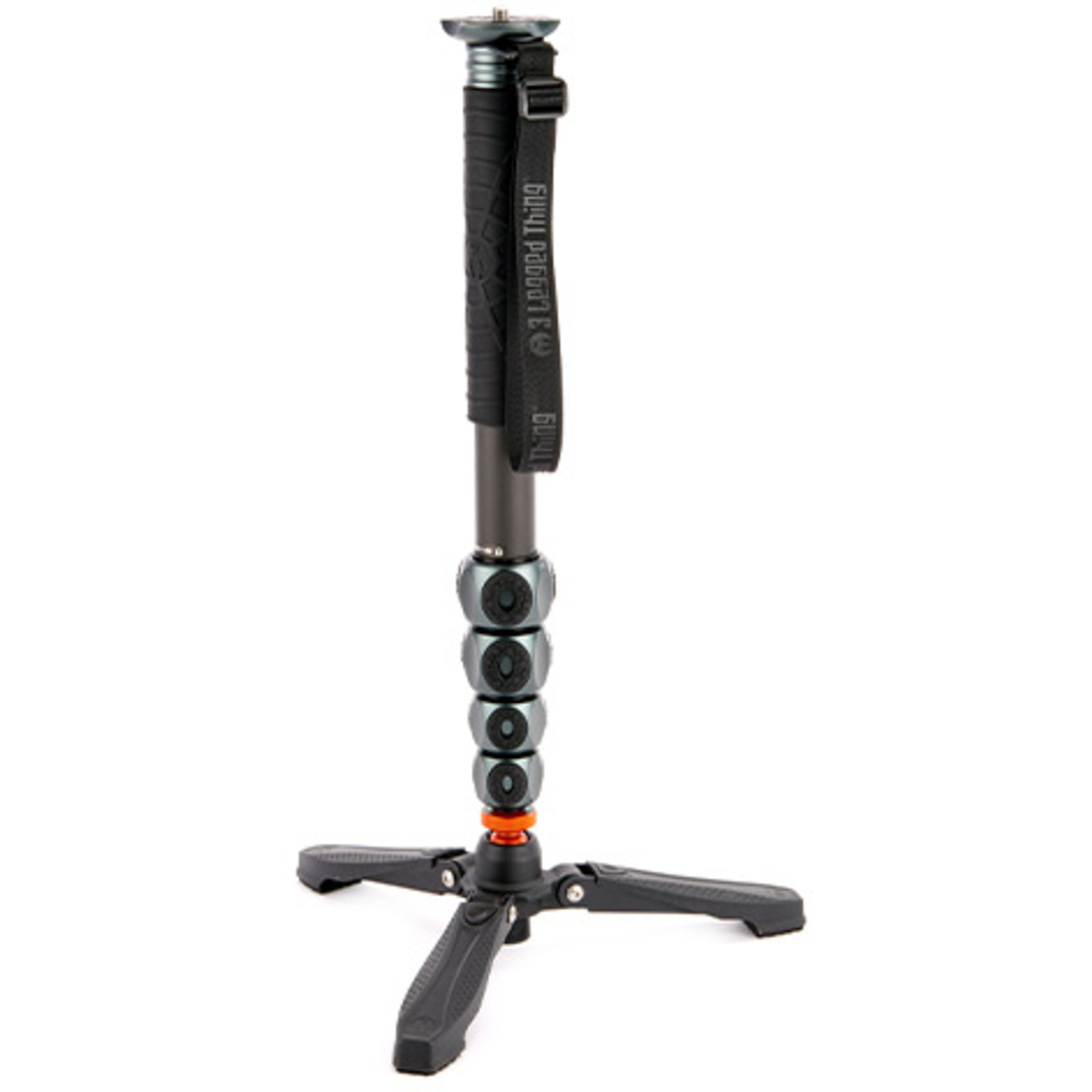 3 legged thing Legends Alana Einbeinstativ mit Docz-Fußstabilisator Metallic Slate Grey