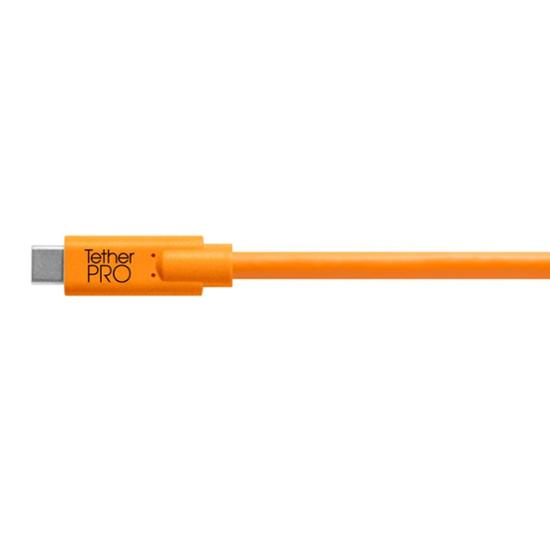 Tether Tools TetherPro USB 3.0 to USB-C, 15' (4.6m) orange