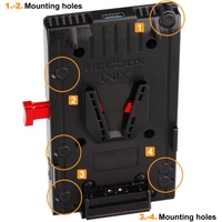 HEDBOX UNIX-DC Cine Professional V-Mount Akkuplatte