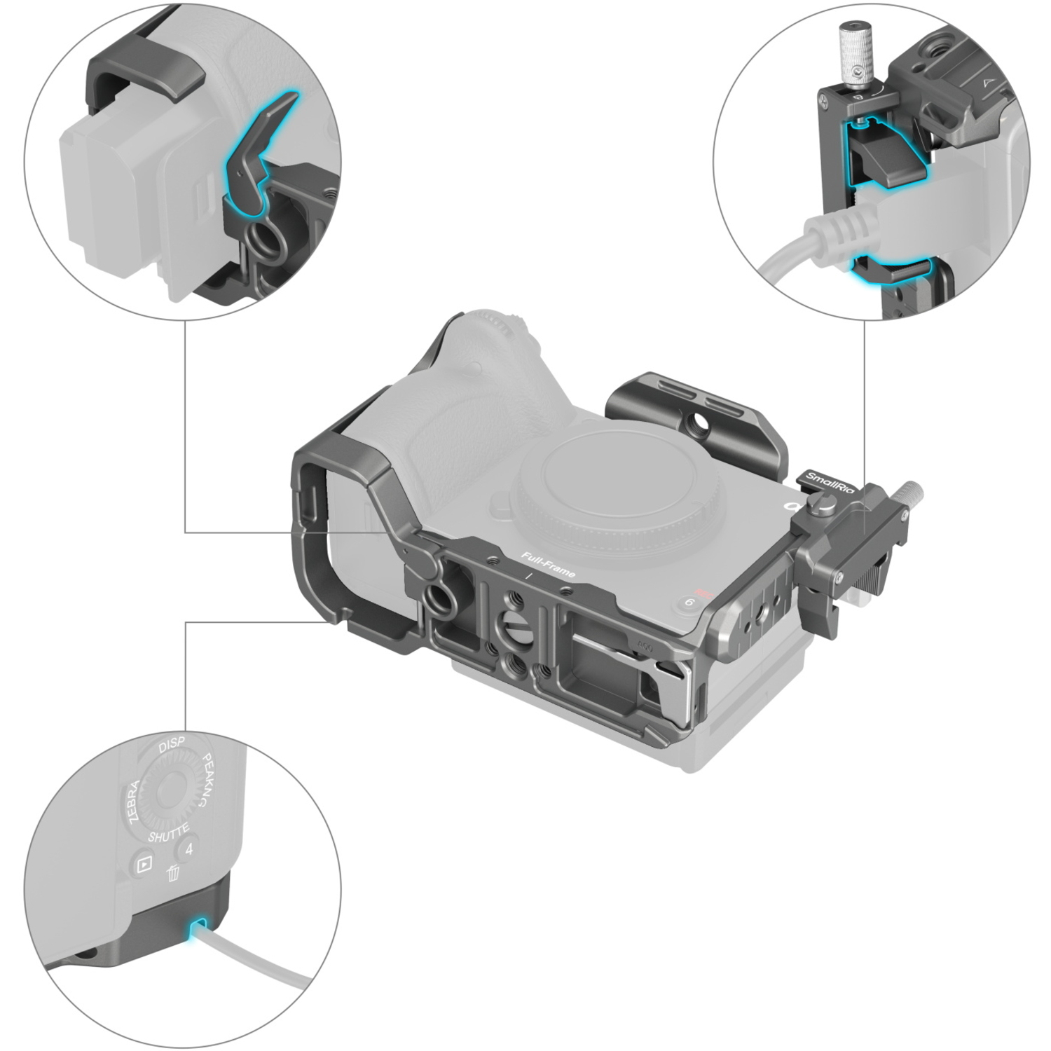 SmallRig Cage HawkLock QR Kit 4770 für Sony FX3 und FX30