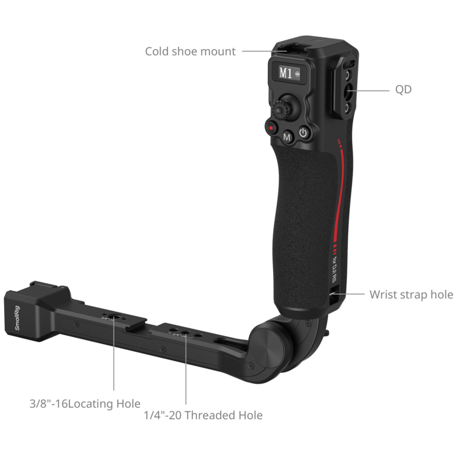 SmallRig Fokussteuerung mit zwei Griffen 4327 für DJI RS 2, RS 3 Pro und RS 4 Pro