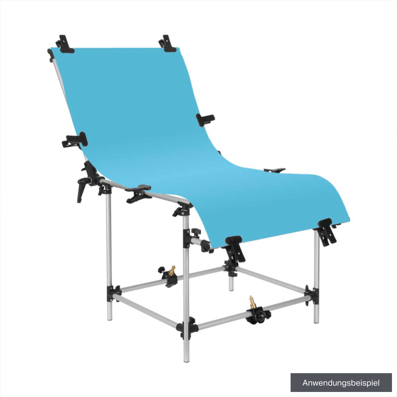 GlareOne PVC Hintergrund blau 60 x 130cm